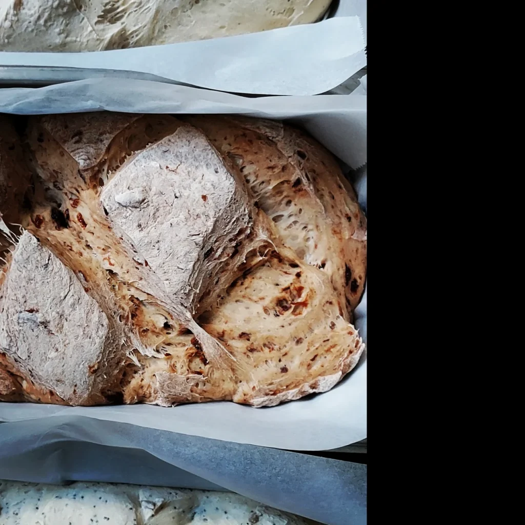 Pan artesanal preparado para el desayuno